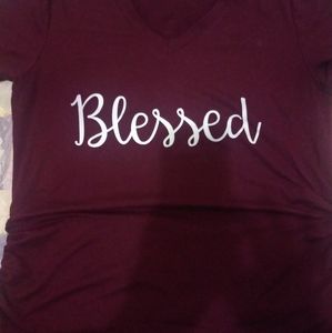 Blessed graphic top